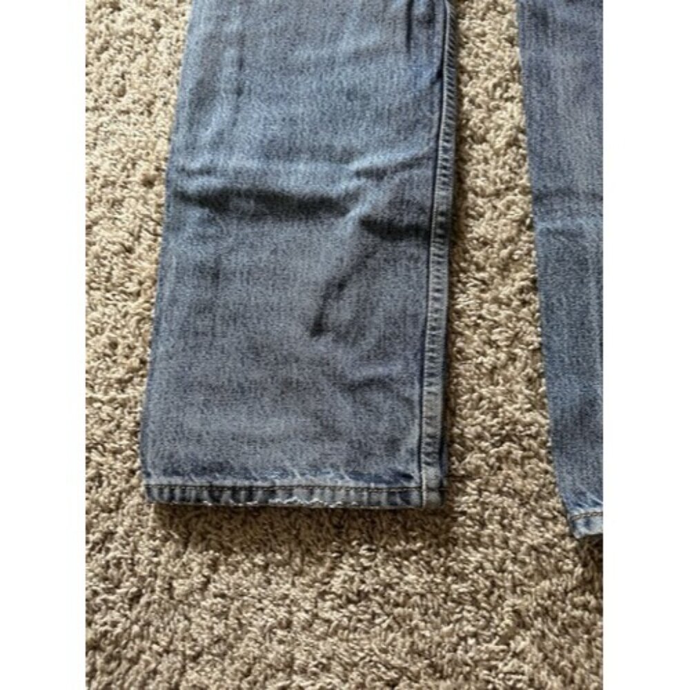 Levi's 505 Jeans Size W34 L34 Mens Straight Leg Reg Fit Medium Wash Blue Denim - Picture 11 of 15